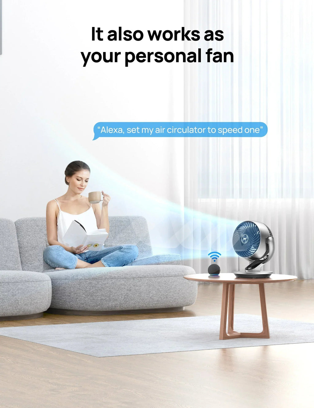 Smart Air Circulator Fan CF511S & Smart Tower Fan Cruiser Pro T3S - DREO