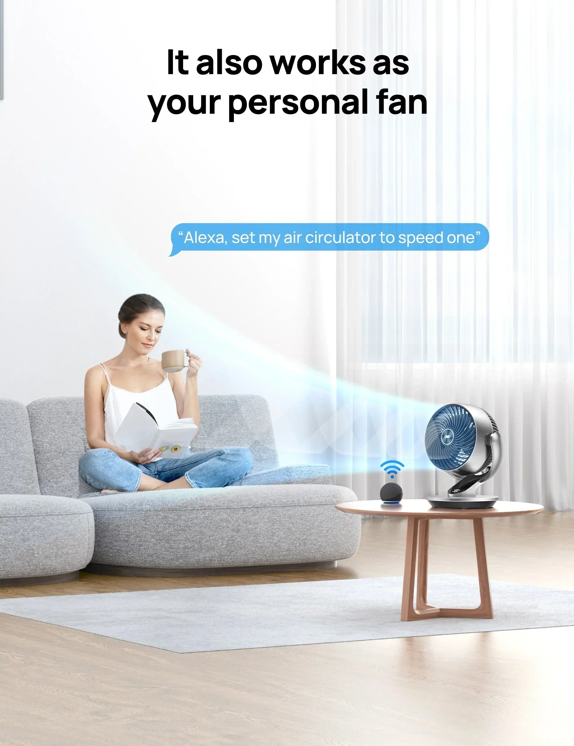 Smart Air Circulator Fan CF511S & Smart Tower Fan Cruiser Pro T3S - DREO